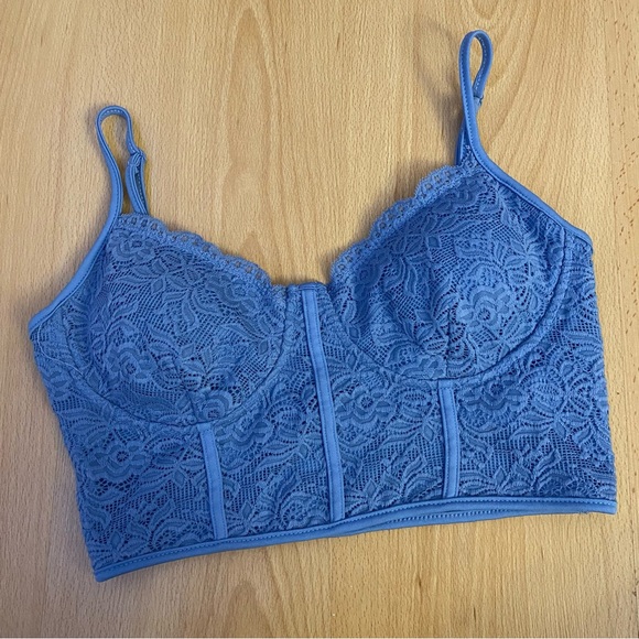 Blue Lace Bralette - Picture 1 of 3